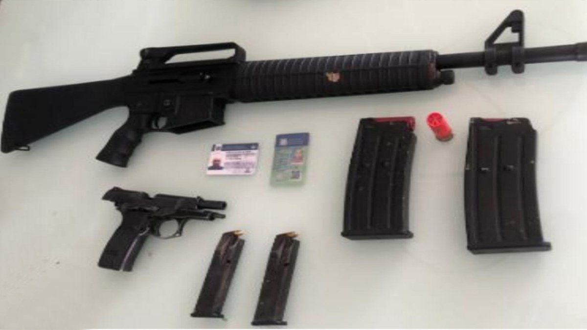 Policía ocupa armas de fuego